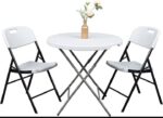 Foldable Plastic chairs and Table