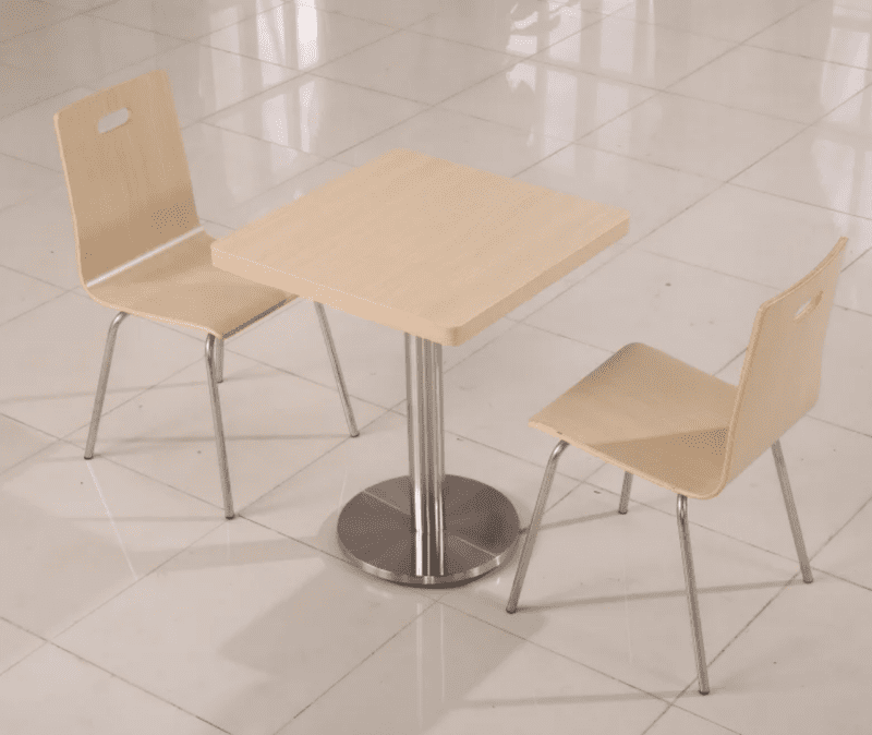 Dining chairs and table wood